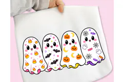 Spooky Ghost Friends Halloween PNG, Halloween PNG, Boo PNG Product Image 1