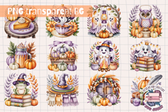 Halloween Cute Watercolor Clipart Bundle Sublimation 35 PNG Product Image 4