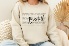 Baseball words SVG Product Image 1
