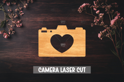 Minimalist Camera Laser Cut Design Product Image 1