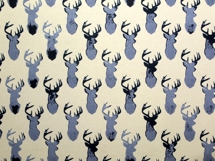 Deer wallpaper dollhouse DIY printable easy use coral colour Product Image 3