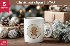 Christmas Clipart, Pink Christmas Enamel pin Clipart PNG Product Image 4