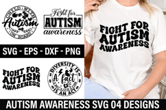 Autism Awareness SVG Design - Child with autism on board Product Image 1