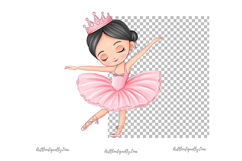 Little Ballerina Girl Clipart Set Product Image 8