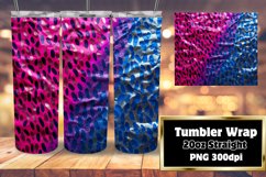 3D Sublimation Leopard Print Tumbler 20oz Sparkle Product Image 1
