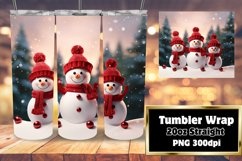 Xmas Cheer 3D Winter Cartoon Wrap 20oz Product Image 1