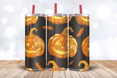 Halloween with Pumpkin Tumbler Wrap, 20oz Skinny Tumbler Wra Product Image 3