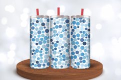 Blue Dots Tumbler Wraps, 20oz Skinny Tumbler Wrap Product Image 3