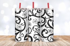 Swirling Flowers Tumbler Wrap, 20oz Skinny Tumbler Wraps Product Image 3