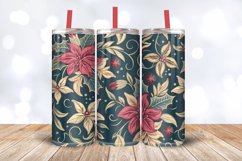 Color Christmas Tumbler Wrap, 20oz Skinny Tumbler Wraps Product Image 3