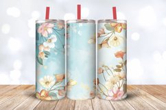 Spring Flower Tumbler Wrap, 20oz Skinny Tumbler Wraps Product Image 3