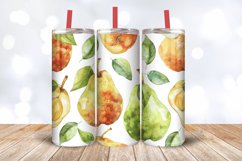 Watercolor Pears Tumbler Wrap, 20oz Skinny Tumbler Wraps Product Image 3