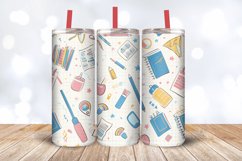 Pastel Back to School Tumbler Wrap, 20oz Skinny Tumbler Wrap Product Image 3