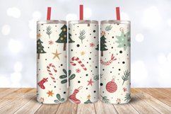 Simple Christmas Tumbler Wrap, 20oz Skinny Tumbler Wraps Product Image 3