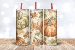 Vintage Fall Pumpkins Tumbler Wrap, 20oz Skinny Tumbler Wrap Product Image 3