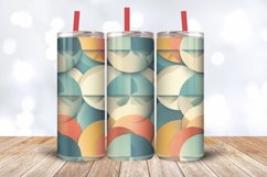 Retro Abstract Geometric Tumbler Wrap, 20oz Skinny Tumbler W Product Image 3