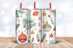 Festive Christmas Tumbler Wrap, 20oz Skinny Tumbler Wraps Product Image 3