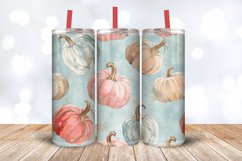Pastel Pumpkins Tumbler Wrap, 20oz Skinny Tumbler Wraps Product Image 3