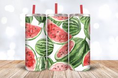 Watercolor Watermelon Tumbler Wrap, 20oz Skinny Tumbler Wrap Product Image 3