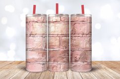 Rose Gold Brick Tumbler Wrap, 20oz Skinny Tumbler Wraps Product Image 3