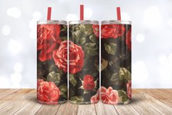 Vintage Oil Paint Roses Tumbler Wrap, 20oz Skinny Tumbler Wr Product Image 3