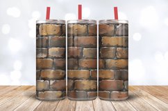 Bricks Printable Tumbler Wrap, 20oz Skinny Tumbler Wrap Product Image 3