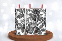 Black &amp; White Botanical Tumbler Wraps, 20oz Skinny Tumbler W Product Image 3