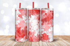 Watercolor Red Splash Abstract Tumbler Wrap, 20oz Skinny Tum Product Image 3