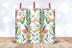 Spring Floral Garden Tumbler Wrap, 20oz Skinny Tumbler Wraps Product Image 3