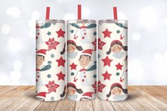 Merry Nurse Christmas Tumbler Wrap, 20oz Skinny Tumbler Wrap Product Image 3
