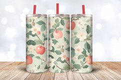 Pastel Cottage core Floral Apple Garden Tumbler Wrap, 20oz S Product Image 3