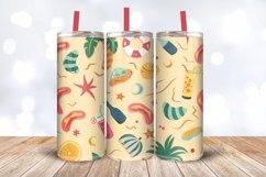 Beach Time Tumbler Wrap, 20oz Skinny Tumbler Wraps Product Image 3