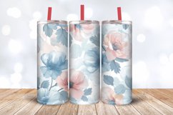 Soft Pastel Flowers Tumbler Wrap, 20oz Skinny Tumbler Wraps Product Image 3