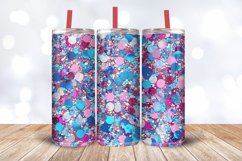 Mix Chunky Glitter Sparkle Tumbler Wrap, 20oz Skinny Tumbler Product Image 3