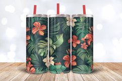 Nature Spring Jungle Blossoms Tumbler Wrap, 20oz Skinny Tumb Product Image 3