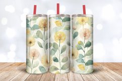 Watercolor Dandelions Tumbler Wrap, 20oz Skinny Tumbler Wrap Product Image 3