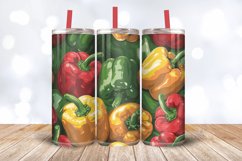 Bell Pepper Tumbler Wrap, 20oz Skinny Tumbler Wraps Product Image 3