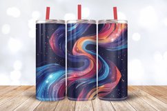 Galaxy Swirl Abstract Cosmic Tumbler Wrap, 20oz Skinny Tumbl Product Image 3