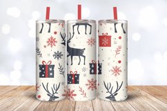 Festive Christmas Tumbler Wrap, 20oz Skinny Tumbler Wraps Product Image 3