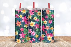 Bright Tropical Flowers Tumbler Wrap, 20oz Skinny Tumbler Wr Product Image 3