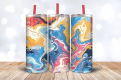 Colorful Marble Tumbler Wrap, 20oz Skinny Tumbler Wrap Product Image 3