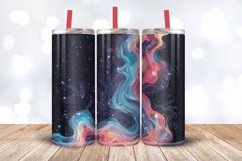 Galaxy Glitter Vibrant Celestial Tumbler Wrap, 20oz Skinny T Product Image 3