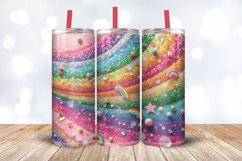 Colorful Rainbow Tumbler Wrap, 20oz Skinny Tumbler Wrap Product Image 3