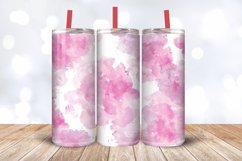 Pink Watercolor Tumbler Wrap, 20oz Skinny Tumbler Wraps Product Image 3