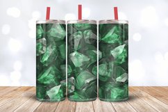 Emerald Gemstones Tumbler Wrap, 20oz Skinny Tumbler Wraps Product Image 3