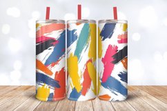 Colorful Paint Smudges Tumbler Wrap, 20oz Skinny Tumbler Wra Product Image 3