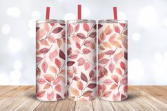 Cute Romantic Leaves Tumbler Wrap, 20oz Skinny Tumbler Wrap Product Image 3