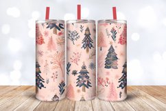 Boho Girly Christmas Tumbler Wrap, 20oz Skinny Tumbler Wraps Product Image 3