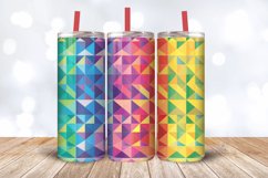 Geometric shape Rainbow Tumbler Wrap, 20oz Skinny Tumbler Wr Product Image 3