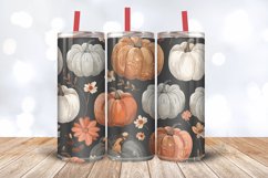 Fall Floral Pumpkins Tumbler Wrap, 20oz Skinny Tumbler Wrap Product Image 3
